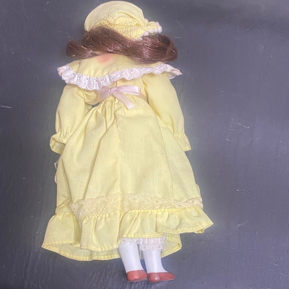 Russ Yellow Doll with Lace Bonnet - Picture 4 of 5